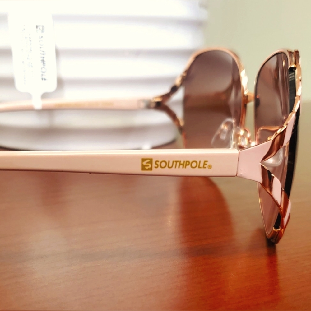 Southpole 1027SP Vented Metal UV Protective Round Sunglasses for Women - Picture 5 of 9